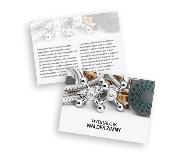 Potrzebna pomoc? Jestem do usług, Usługi domowe, Hydraulik - Ulotki Netprint szablony online