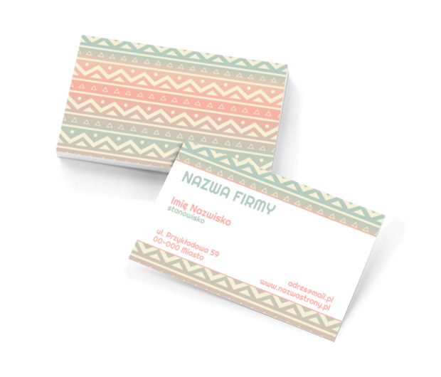 Uniwersalizm w wersji etno, Motywy, Uniwersalne - Wizytówki Netprint szablony online
