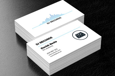 Z muzyką w uszach i w sercu, Rozrywka, DJ - Wizytówki Netprint