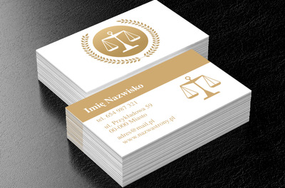 Stawiać na szali zwycięstwa, Prawo, Radca Prawny - Wizytówki Netprint