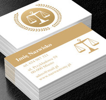 Stawiać na szali zwycięstwa, Prawo, Radca Prawny - Wizytówki Netprint