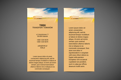 Nowe drogi, nowe horyzonty, Transport, Transport Towarów  - Ulotki Netprint