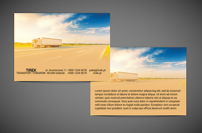 Jazda na gazie - Magia gabarytu, Transport, Transport Towarów  - Ulotki Netprint