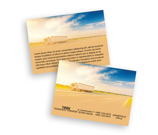 Jazda na gazie - Magia gabarytu, Transport, Transport Towarów  - Ulotki Netprint szablony online