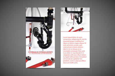 Połączone w jedną całość, Usługi domowe, Hydraulik - Ulotki Netprint