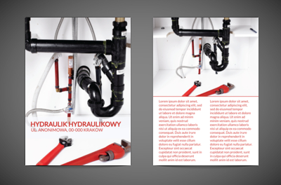 Świat plątaniną sieci rur, Usługi domowe, Hydraulik - Ulotki Netprint