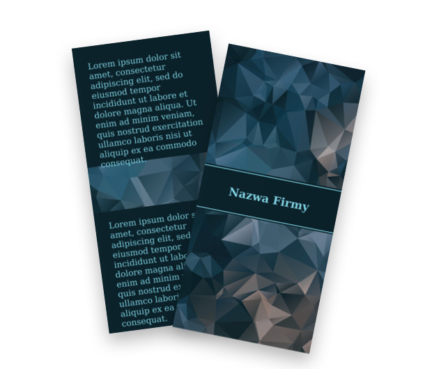 Geometryczne uniesienia, Motywy, Tła i tekstury - Ulotki Netprint szablony online