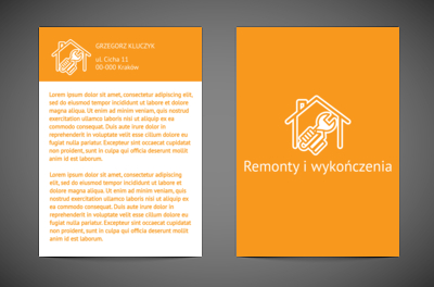 Jak człowiek dla człowieka, Budownictwo, Remont Wykończenia - Ulotki Netprint