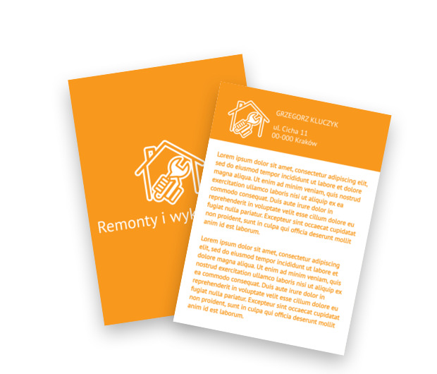 Jak człowiek dla człowieka, Budownictwo, Remont Wykończenia - Ulotki Netprint szablony online