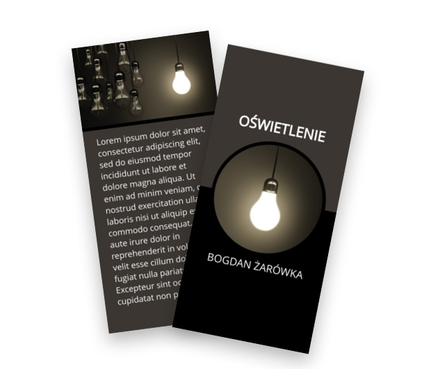 Zielone światło biznesu, Budownictwo, Oświetlenie - Ulotki Netprint szablony online