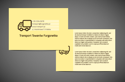 Goniąc za lepszym jutrem, Transport, Transport Towarów  - Ulotki Netprint