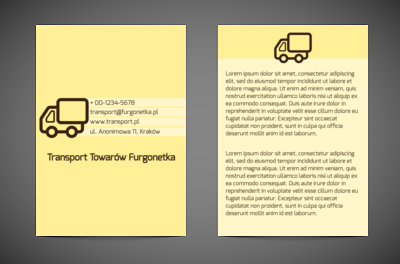 Mknąc przez świat za marzeniem, Transport, Transport Towarów  - Ulotki Netprint