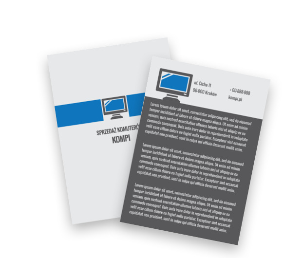 Porządna dawka komputerowego szaleństwa, Telekomunikacja i Internet,  Sprzedaż Komputerów - Ulotki Netprint szablony online