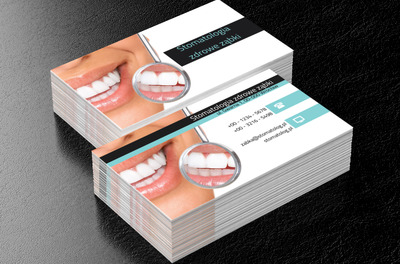Śnieżnobiały uśmiech, Medycyna, Stomatologia - Wizytówki Netprint