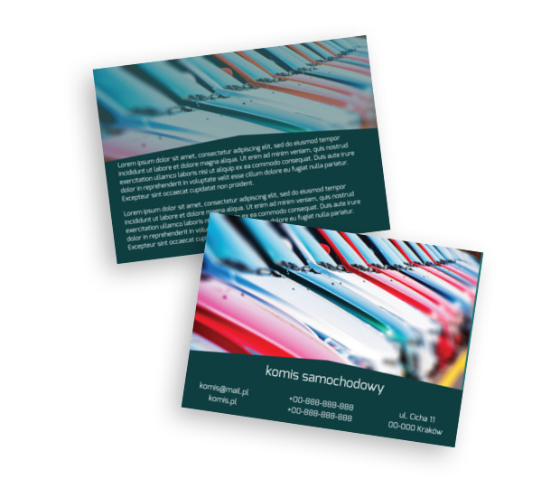 Szukając tego jedynego, Motoryzacja, Komis samochodowy - Ulotki Netprint szablony online