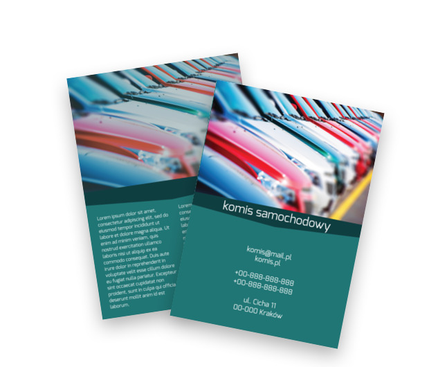 Stojąc w kolejce do spełnienia marzeń, Motoryzacja, Komis samochodowy - Ulotki Netprint szablony online