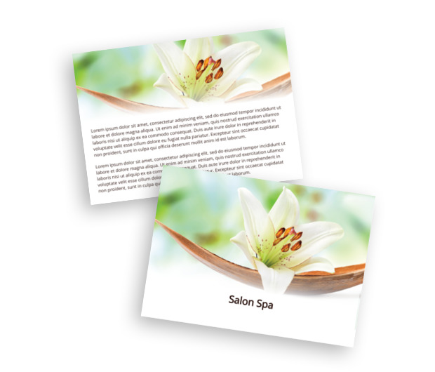 W słonecznej próbie harmonii, Zdrowie i Uroda, SPA - Ulotki Netprint szablony online