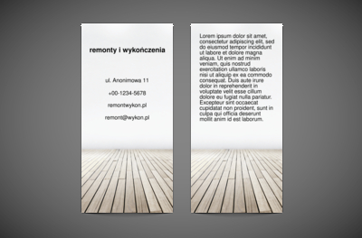 Parkietowe, drewniane doskonałości, Budownictwo, Remont Wykończenia - Ulotki Netprint