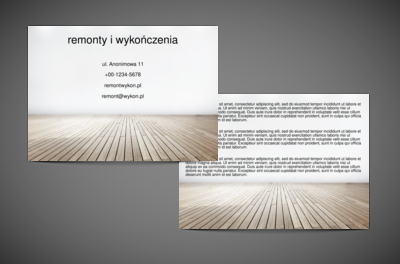 Parkiet widziany z perspektywy, Budownictwo, Remont Wykończenia - Ulotki Netprint
