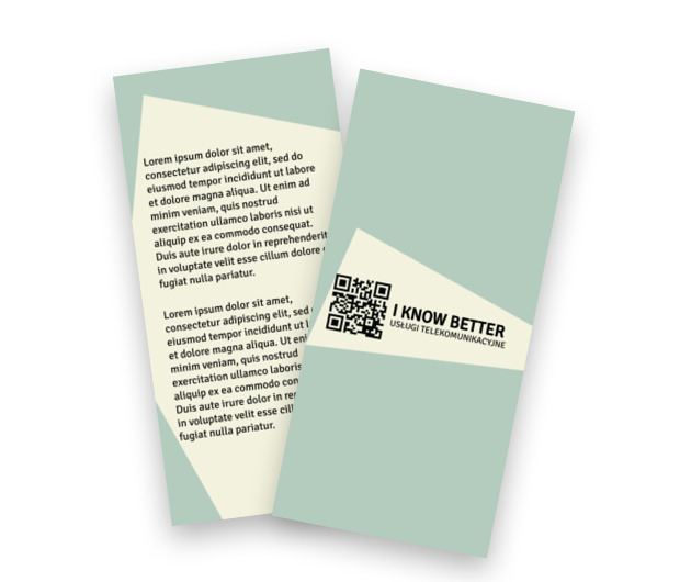 Biznes w Twoich rękach, Telekomunikacja i Internet, Usługi telekomunikacyjne - Ulotki Netprint szablony online