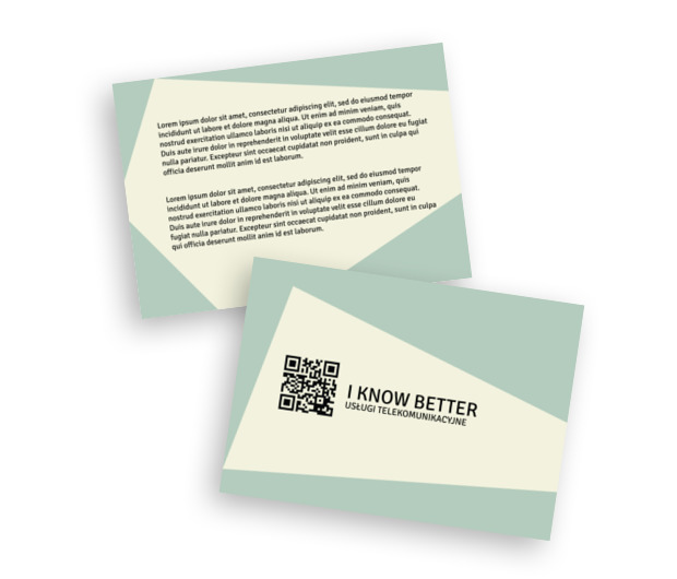 Ulotka, która łączy biznes, Telekomunikacja i Internet, Usługi telekomunikacyjne - Ulotki Netprint szablony online