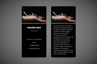 Kolorowo w świecie zmysłów, Medycyna, Masażysta - Ulotki Netprint