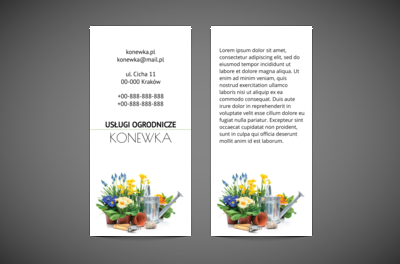 Kwieciste czary florystyczne, Środowisko i Przyroda, Usługi Ogrodnicze - Ulotki Netprint