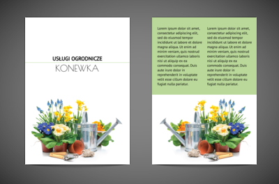 W kwiecie wiecznej młodości, Środowisko i Przyroda, Usługi Ogrodnicze - Ulotki Netprint