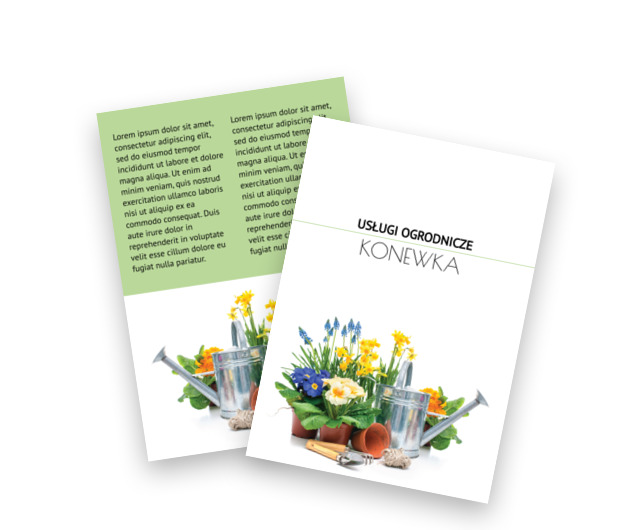 W kwiecie wiecznej młodości, Środowisko i Przyroda, Usługi Ogrodnicze - Ulotki Netprint szablony online
