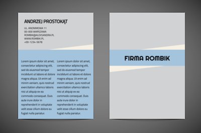 W firmie o niebieskim oku, Motywy, Uniwersalne - Ulotki Netprint