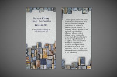 W kamieniarskim ładzie, Budownictwo, Usługi kamieniarskie - Ulotki Netprint