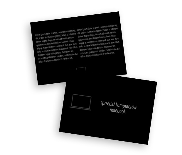 Nowoczesne podejście do biznesu, Telekomunikacja i Internet,  Sprzedaż Komputerów - Ulotki Netprint szablony online