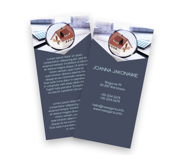 Z nieruchomościami na „Ty”, Nieruchomość, Biuro nieruchomości  - Ulotki Netprint szablony online