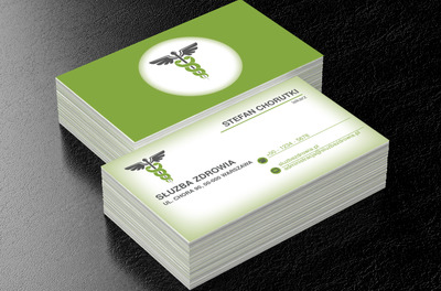 Zielony kadecusz, Medycyna, Służba zdrowia - Wizytówki Netprint