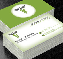 Zielony kadecusz, Medycyna, Służba zdrowia - Wizytówki Netprint