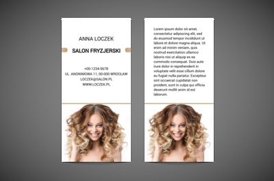 Z falami na głowie, Zdrowie i Uroda, Salon Fryzjerski - Ulotki Netprint