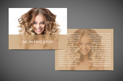 Uczesane jak na pokaz, Zdrowie i Uroda, Salon Fryzjerski - Ulotki Netprint
