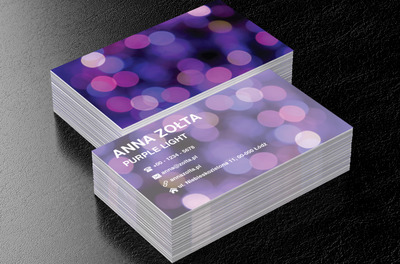 Rozmyte światła, Motywy, Abstrakcja - Wizytówki Netprint