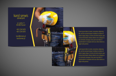 Profesjonalizm priorytetowy, Usługi domowe, Serwisant - Ulotki Netprint