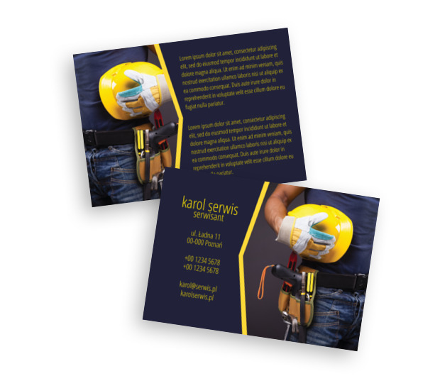 Profesjonalizm priorytetowy, Usługi domowe, Serwisant - Ulotki Netprint szablony online