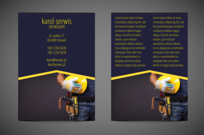 Właściwe rozwiązania personalne, Usługi domowe, Serwisant - Ulotki Netprint