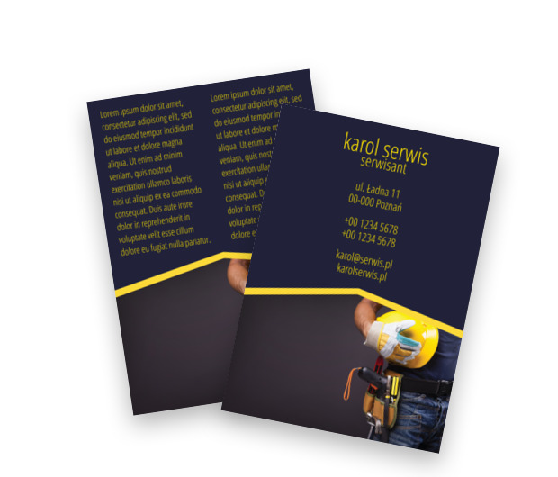 Właściwe rozwiązania personalne, Usługi domowe, Serwisant - Ulotki Netprint szablony online