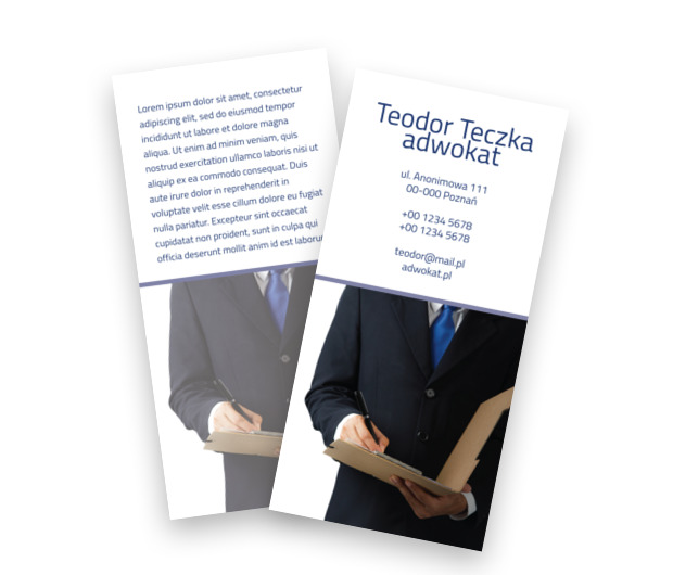 Zakończy się happy endem, Prawo, Adwokat - Ulotki Netprint szablony online