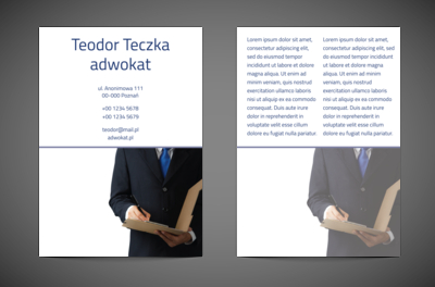 Licząc na siebie. Akt prawdy., Prawo, Adwokat - Ulotki Netprint