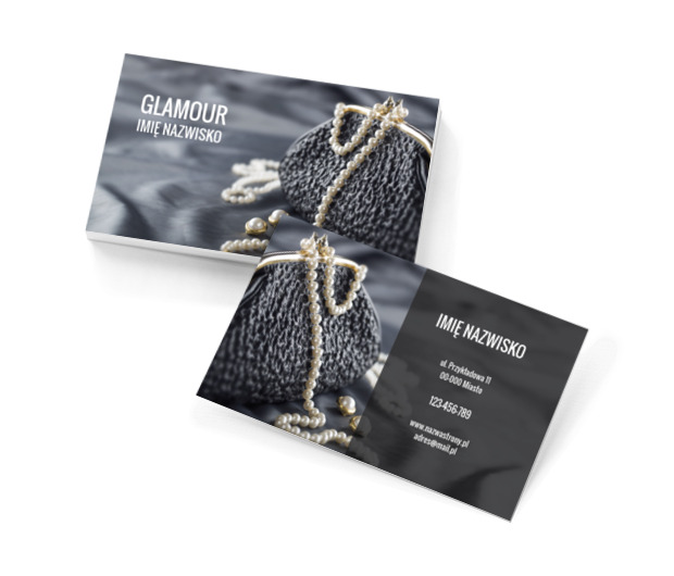 Być na czasie nie tylko od święta, Motywy, Glamour - Wizytówki Netprint szablony online