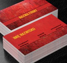 Ognisto-czerwone wizytówki, Motywy, Tła i tekstury - Wizytówki Netprint