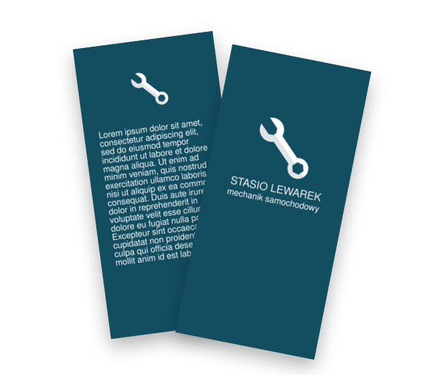  Z wizją na biznes, Motoryzacja, Mechanik - Ulotki Netprint szablony online