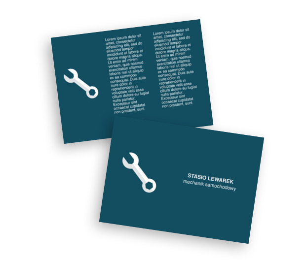 Być siłą w biznesie, Motoryzacja, Mechanik - Ulotki Netprint szablony online