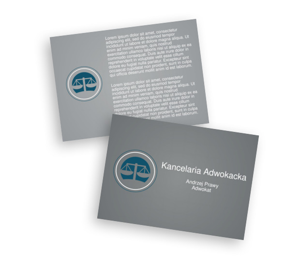 Brnąć ku osiągnięciu prawdy, Prawo, Adwokat - Ulotki Netprint szablony online