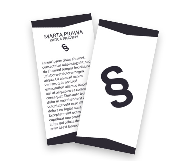 Ryzyko opłaca się przy racji, Prawo, Radca Prawny - Ulotki Netprint szablony online